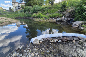 Pollution de la Loire à Brives Charensac