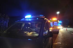 Accident de la route de nuit