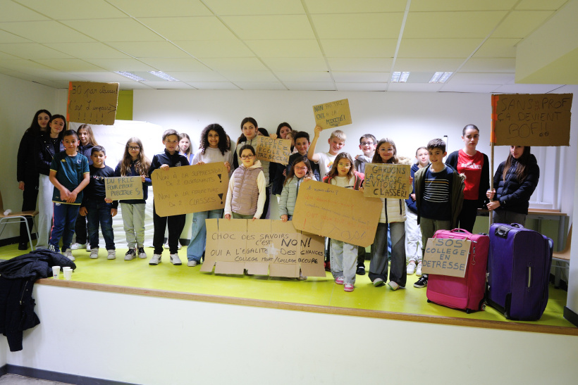 Mobilisation des parents d’élèves au collège des Gorges de la Loire ce lundi 6 mai
