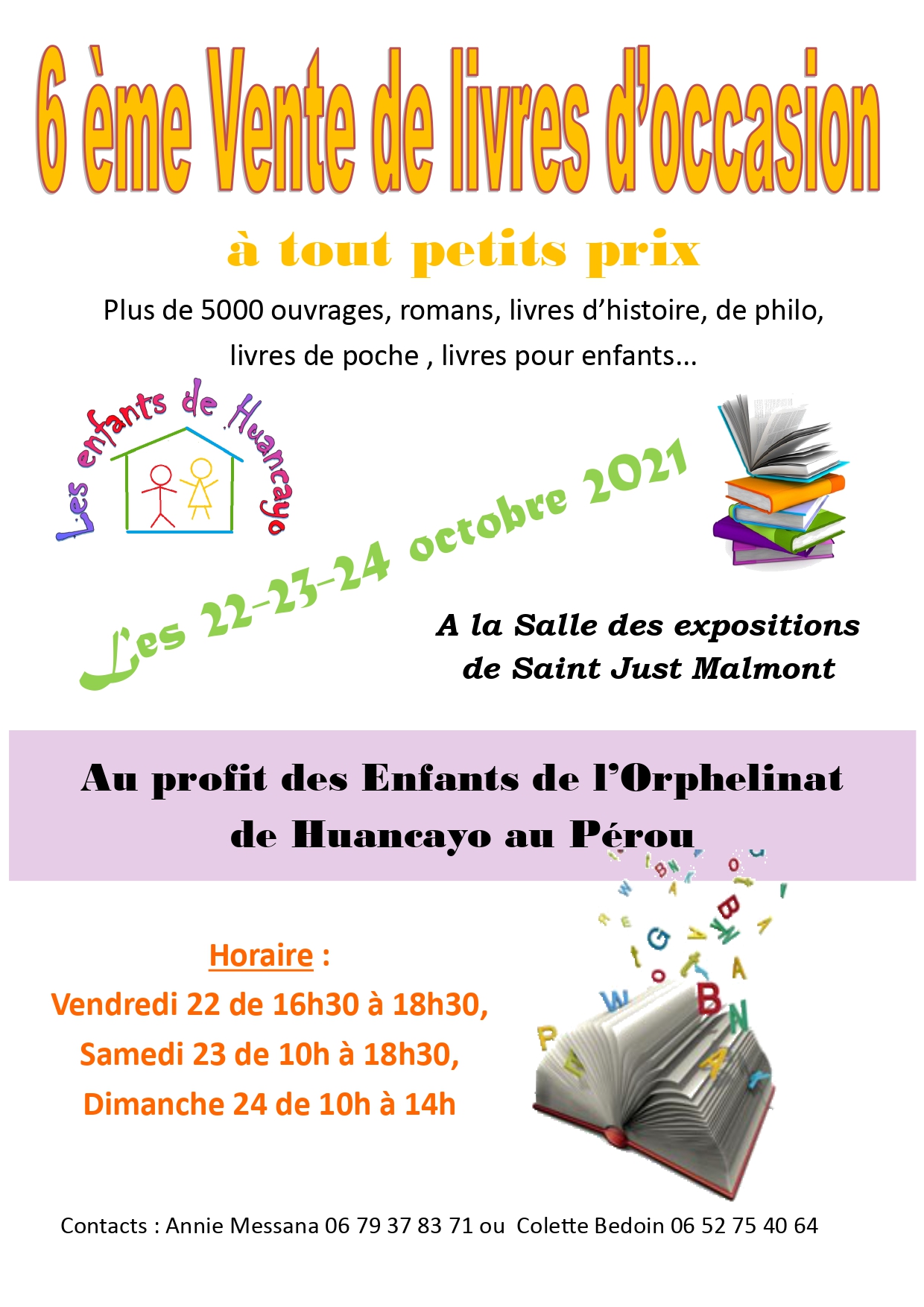 Les Enfants de Huancayo : 6ème vente de livres d'occasion Les Enfants de Huancayo : 6ème vente de livres d'occasion