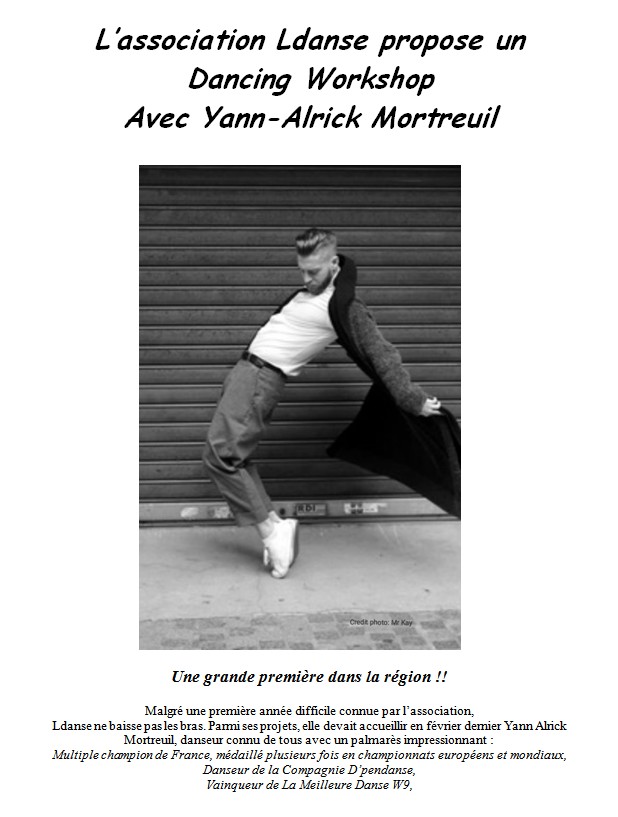 Ldanse : Wokshop avec Yann-Alrick Mortreuil
