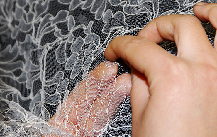 Création d'un bracelet en dentelle
