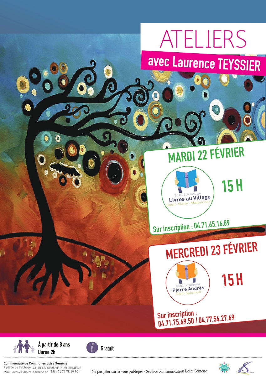 Ateliers avec Laurence Teyssier Ateliers avec Laurence Teyssier