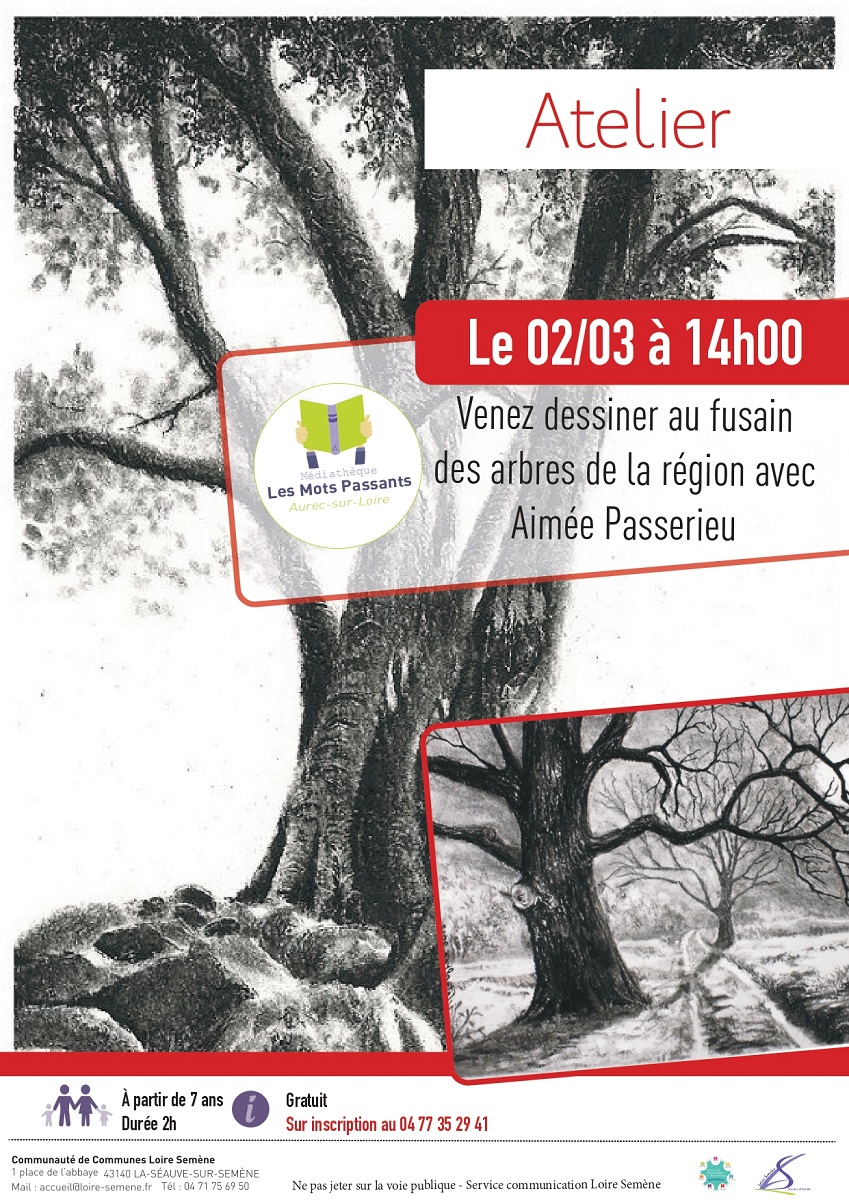 Atelier dessin au fusain