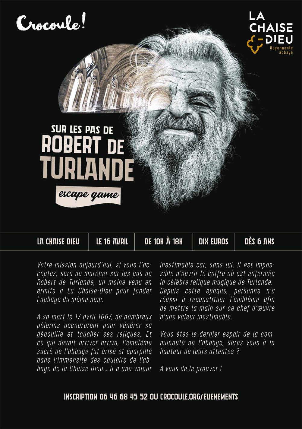 EVE-Escape Game-sue les pas de Robert de Turlande-Crocoule EVE-Escape Game-sue les pas de Robert de Turlande-Crocoule