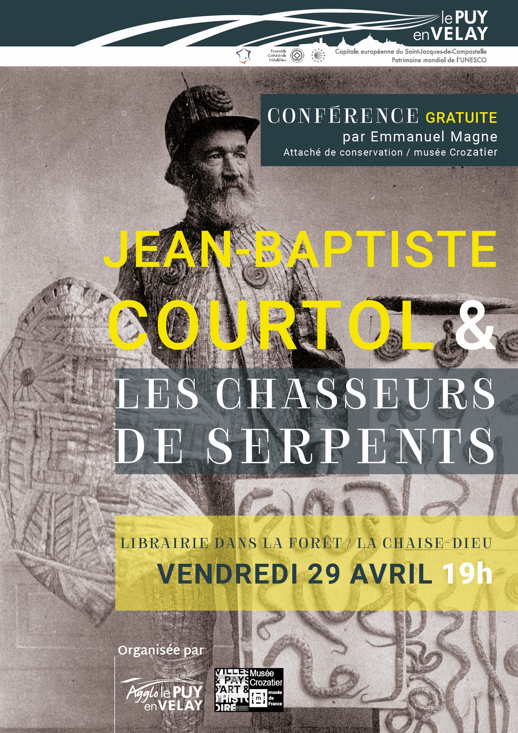 EVE_Conférence"Jean-Baptiste Courtol et les chasseurs de serpents_affiche