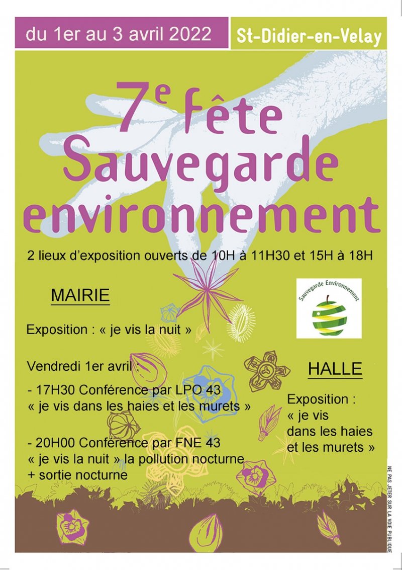 7ème fête Sauvegarde Environnement 7ème fête Sauvegarde Environnement