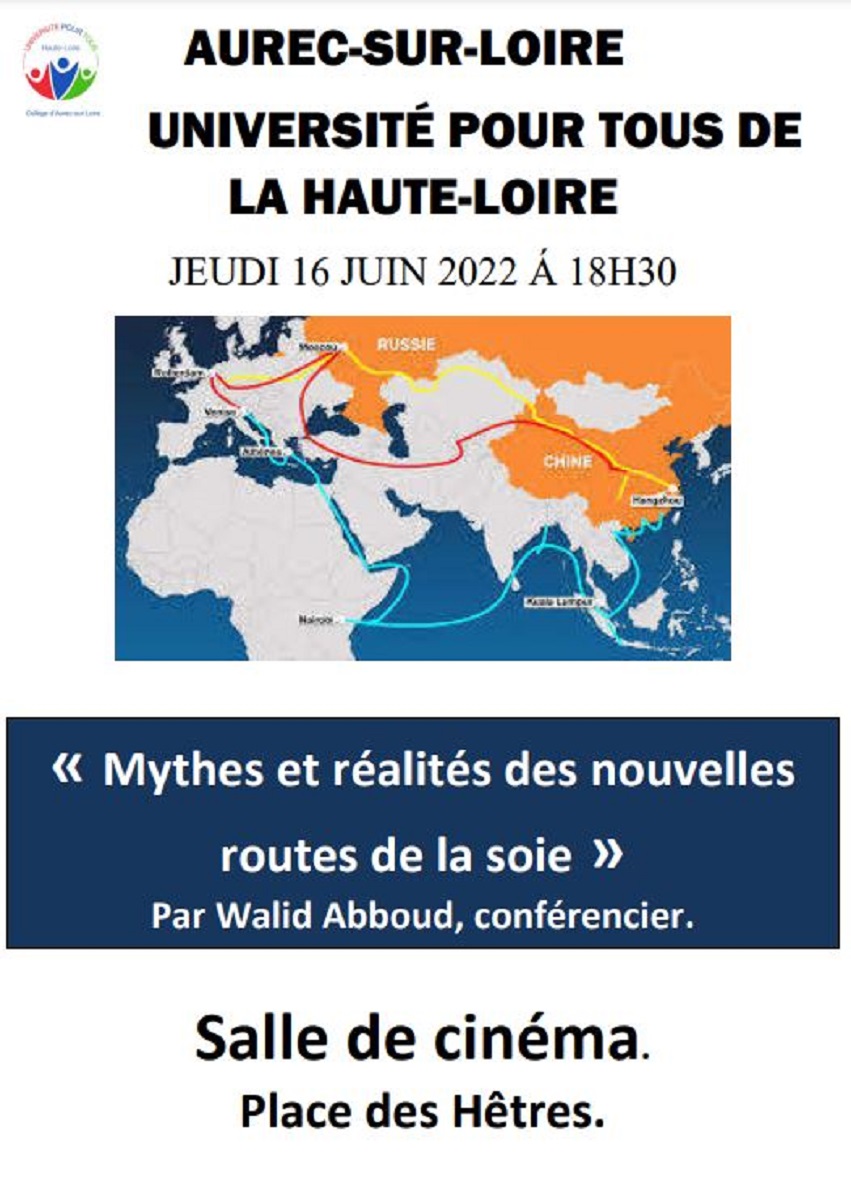 conférence mythes et réalités des nouvelles routes de la soie