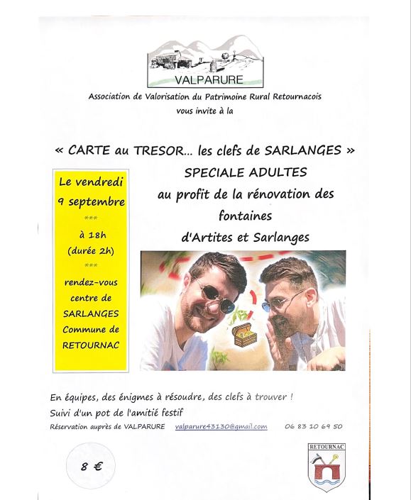 Chasse au trésors adultes