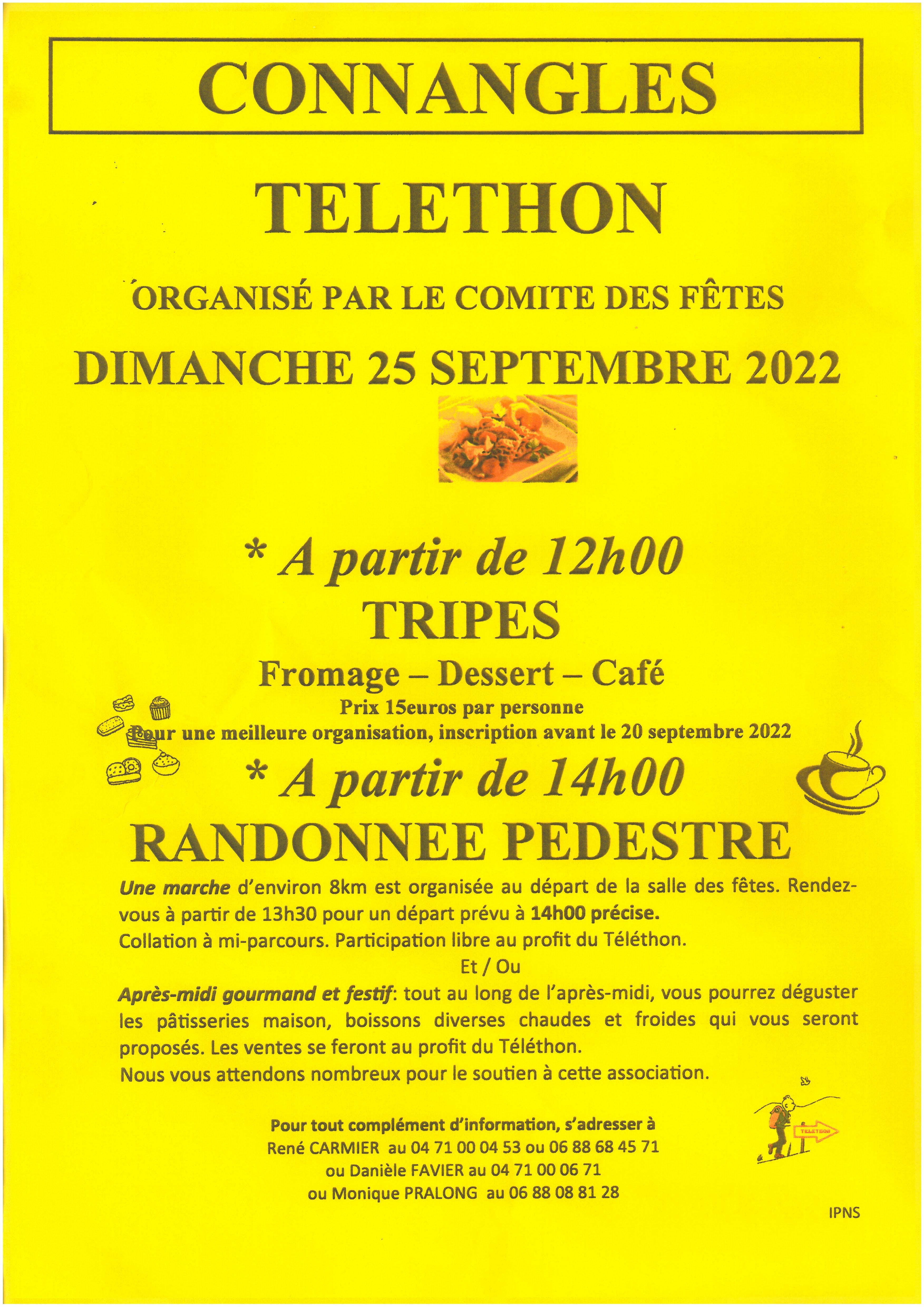 EVE_Randonnée pédestre et aprés-midi gourmand_Connagles_Téléthon_affiche EVE_Randonnée pédestre et aprés-midi gourmand_Connagles_Téléthon_affiche