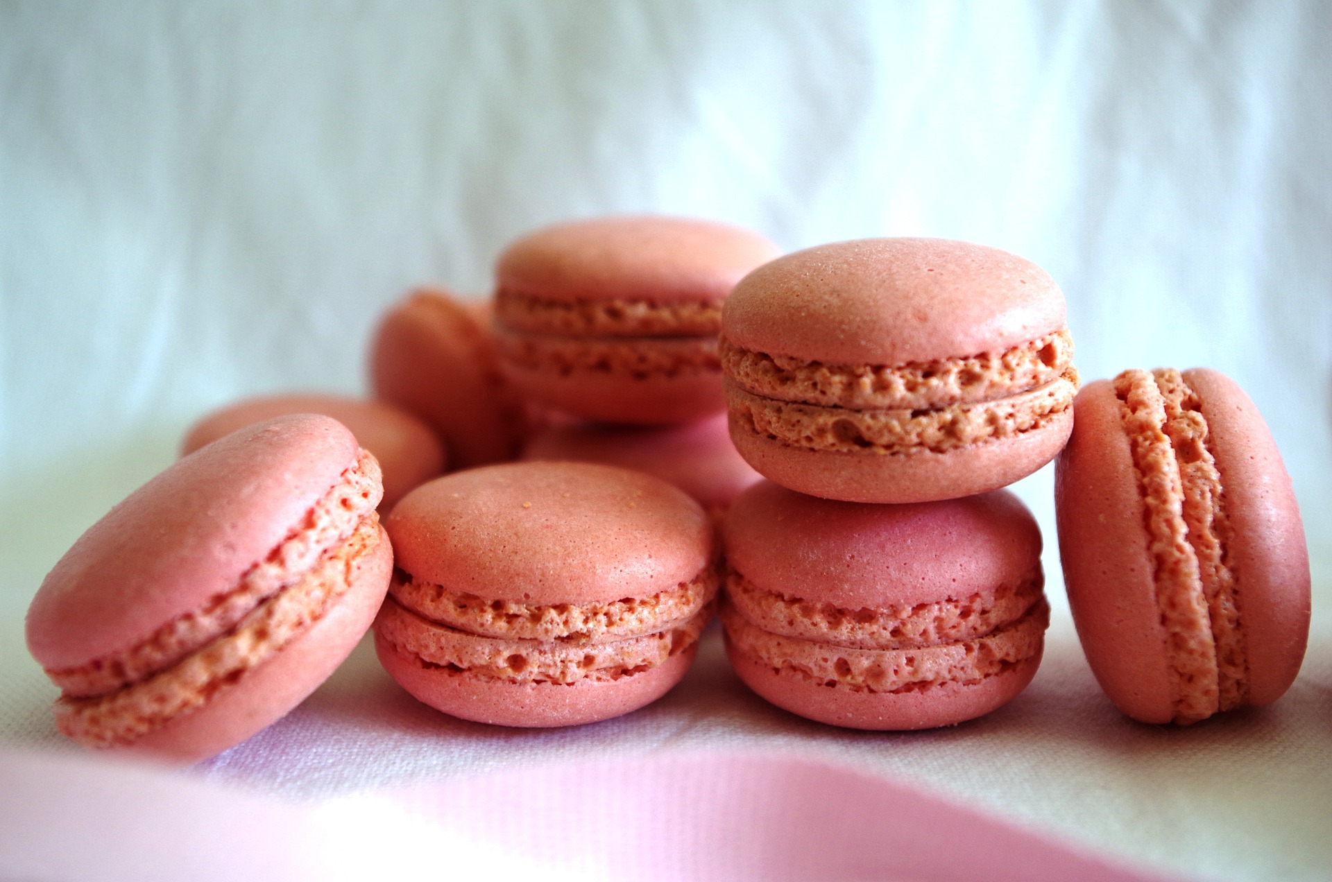 Vente de macarons vanille-figue chez les pâtissiers pour « Octobre Rose » Vente de macarons vanille-figue chez les pâtissiers pour « Octobre Rose »