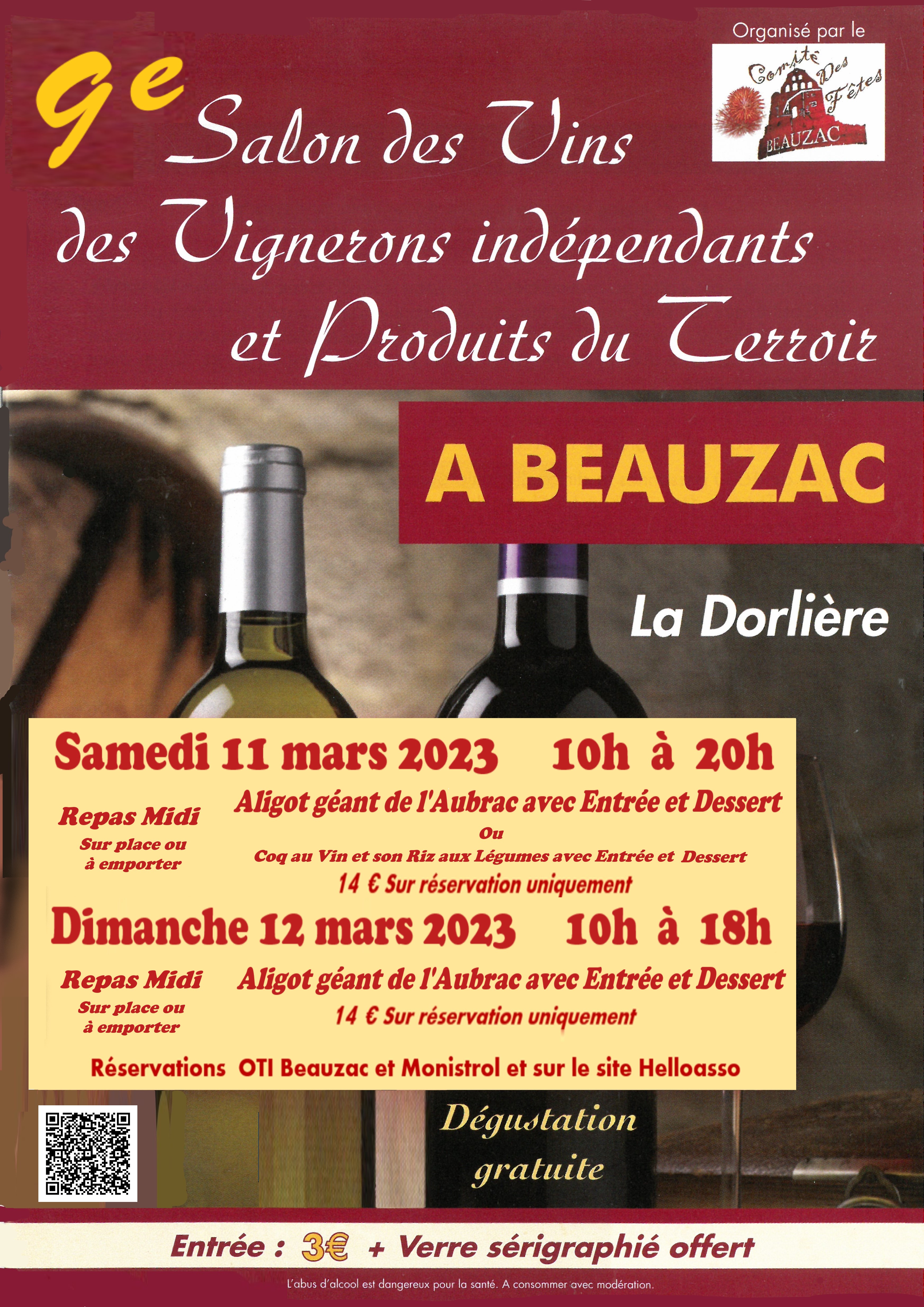 eve-salon des vins-beauzac-comité des fetes Beauzac