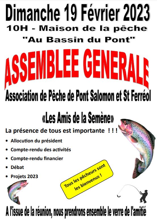 Assemblée Générale les amis de la semene Assemblée Générale les amis de la semene
