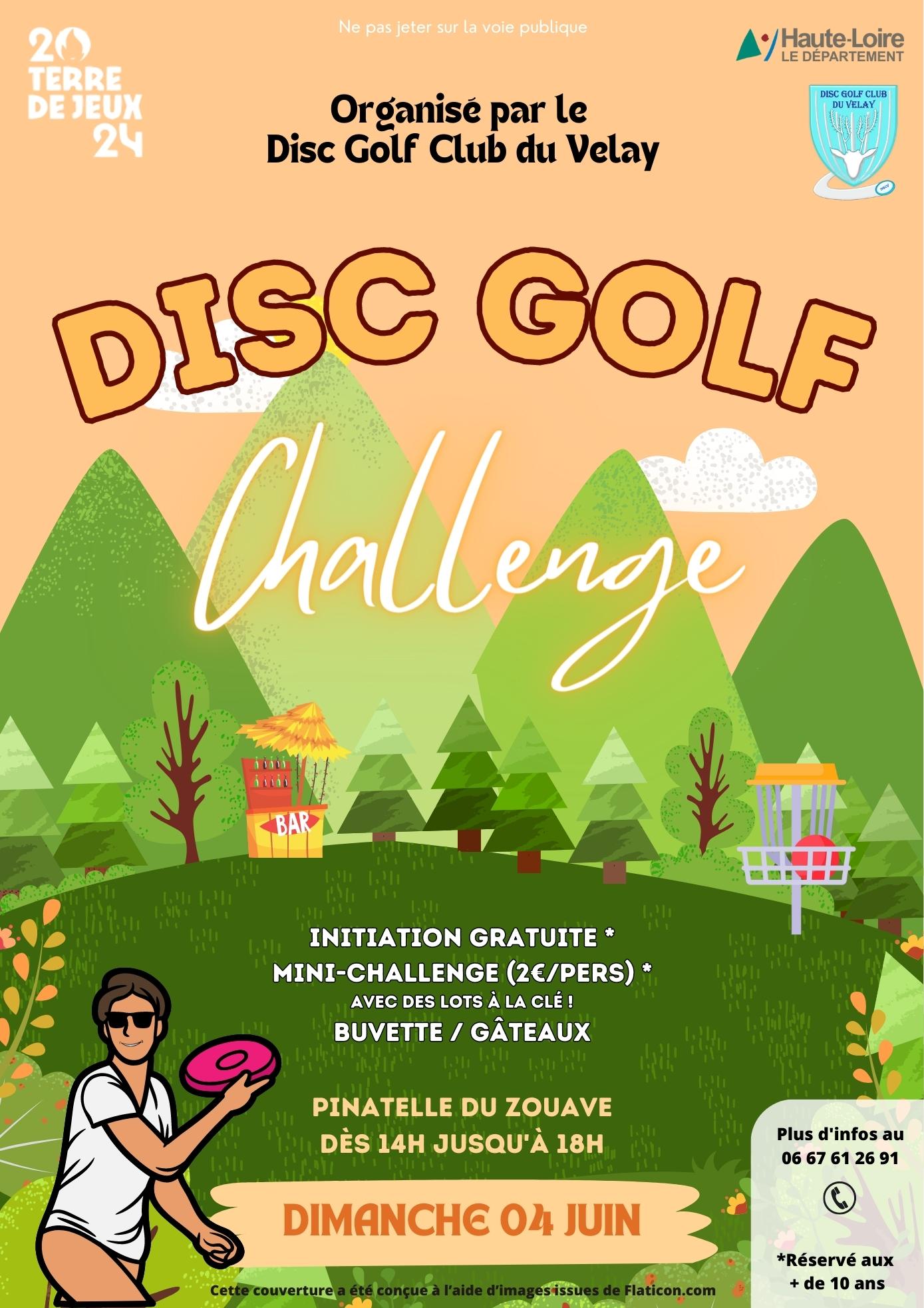 Affiche Disc Golf Challenge