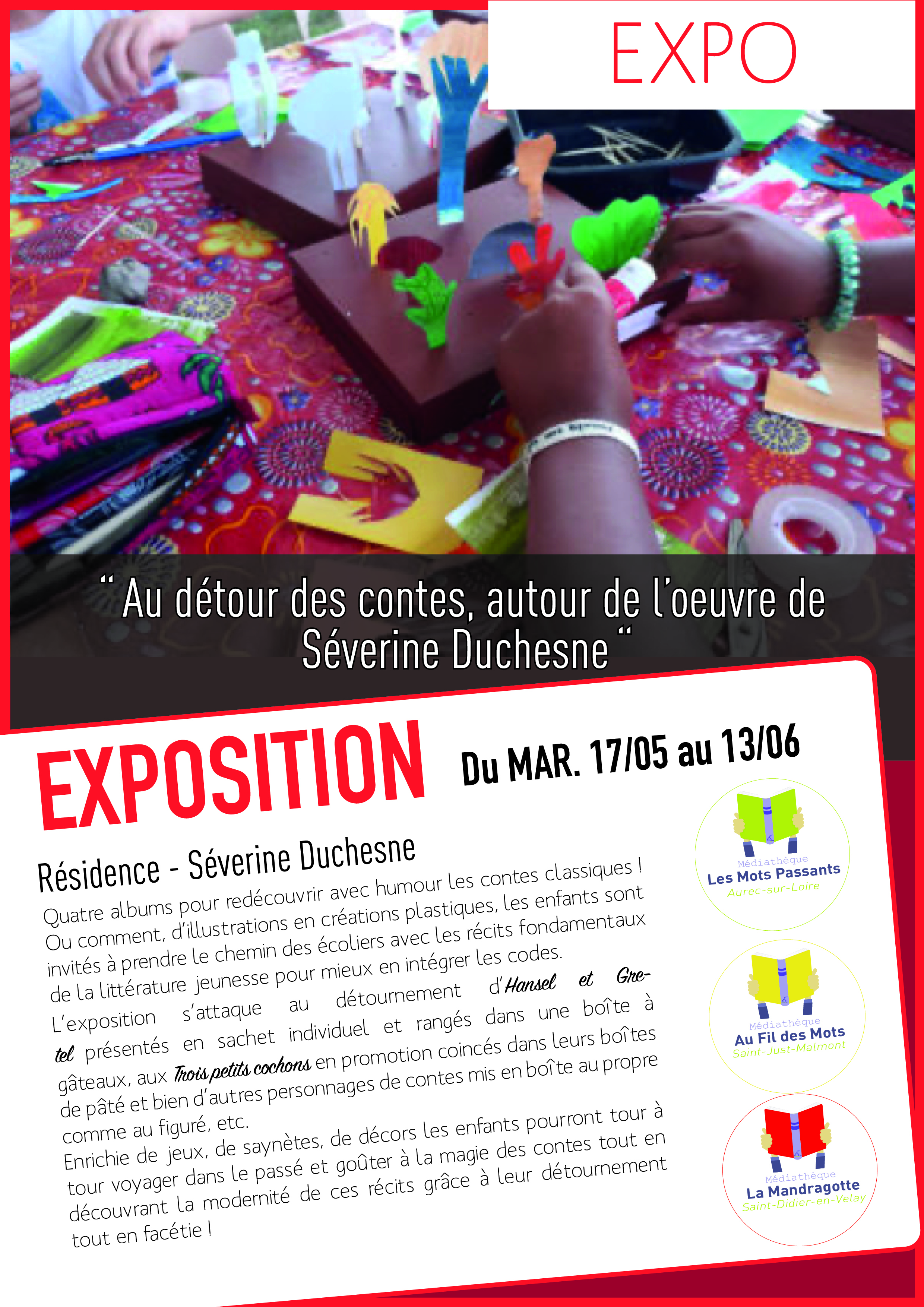Exposition : Au détour des contes, autour de l'œuvre de Séverine Duchesne