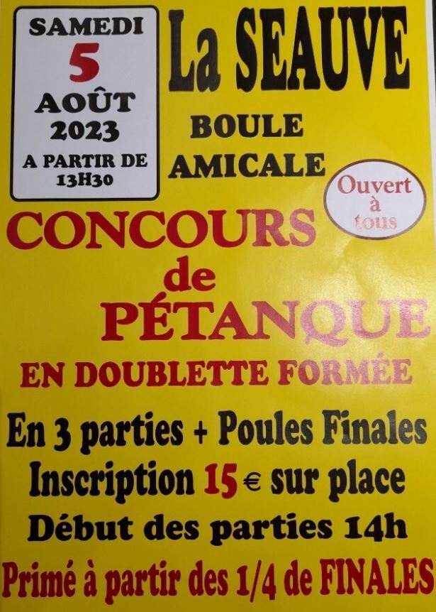 Concours de pétanque