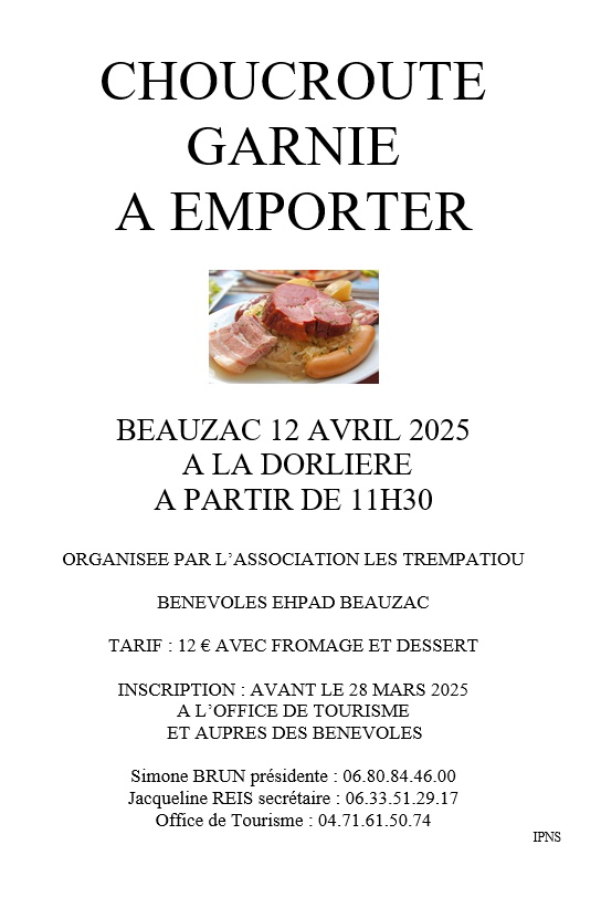 Choucroute garnie à emporter_Beauzac