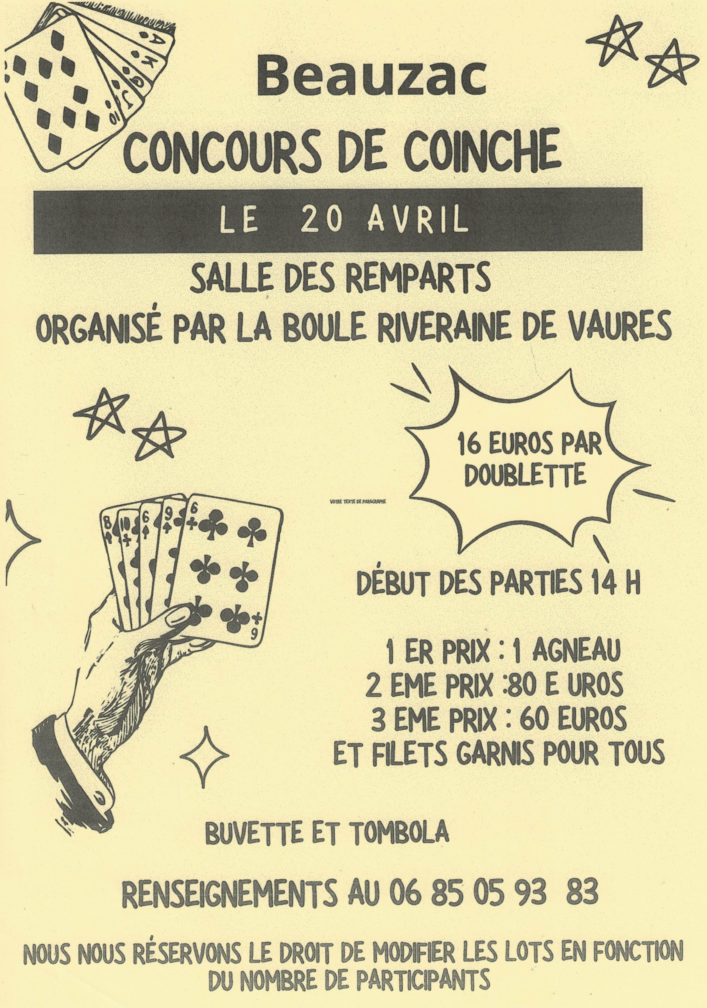 Concours de coinche_Beauzac