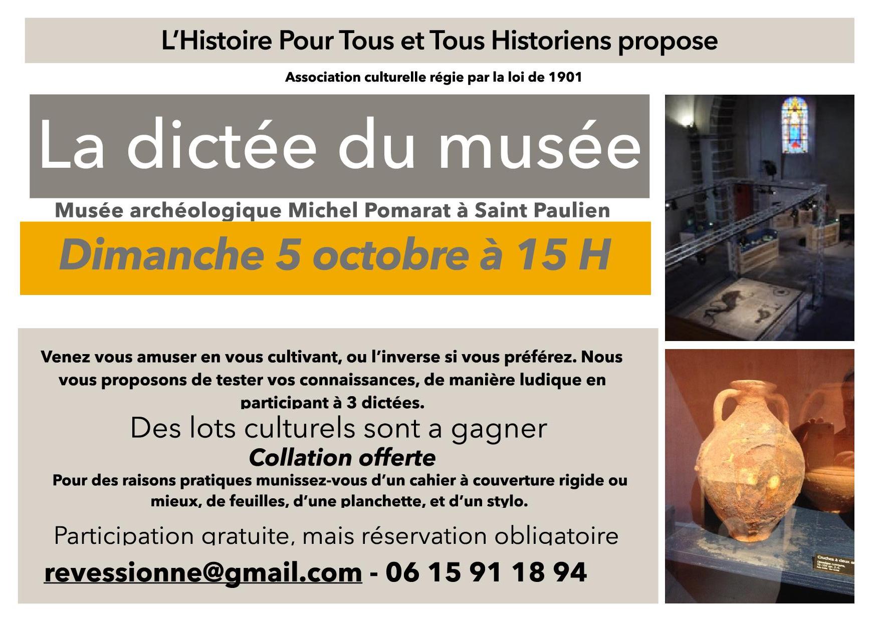 EVE_La dictée du musée_Saint-Paulien EVE_La dictée du musée_Saint-Paulien