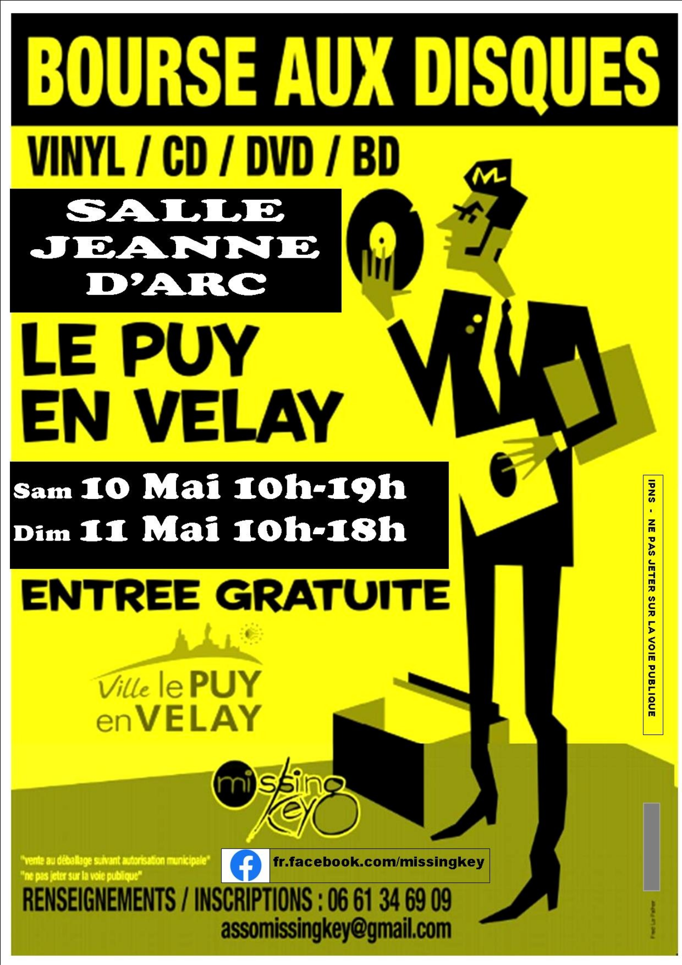EVE_Bourse aux disques, vinyls, CD, DVD, BD_Le Puy-en-Velay
