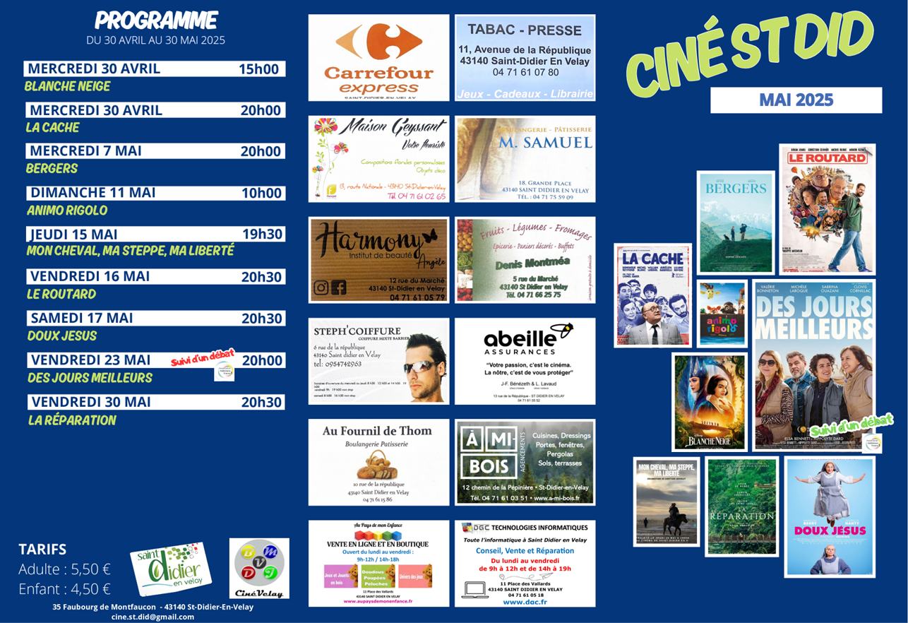 Programme Ciné St Did