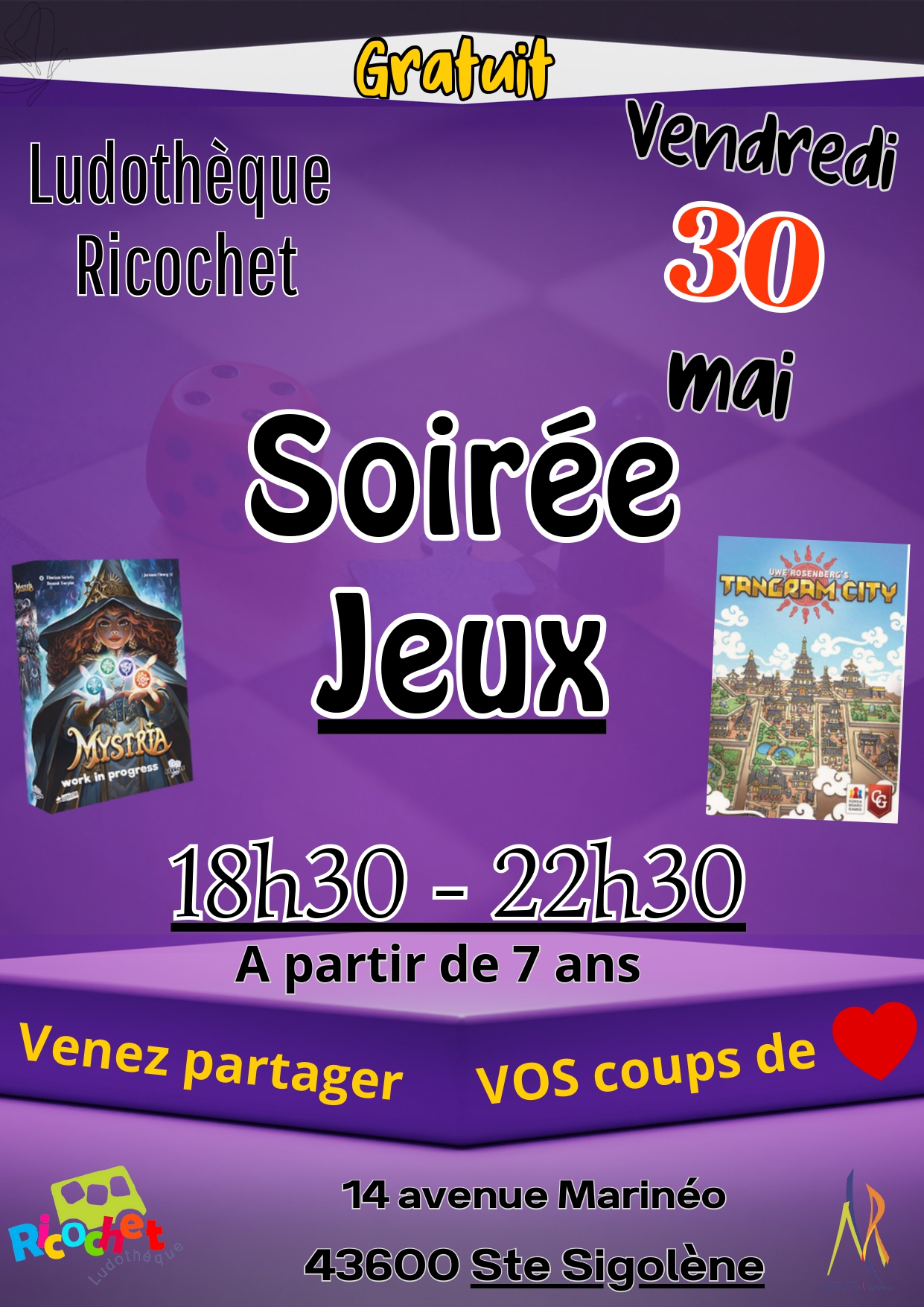 Soirée jeux_Sainte-Sigolène Soirée jeux_Sainte-Sigolène