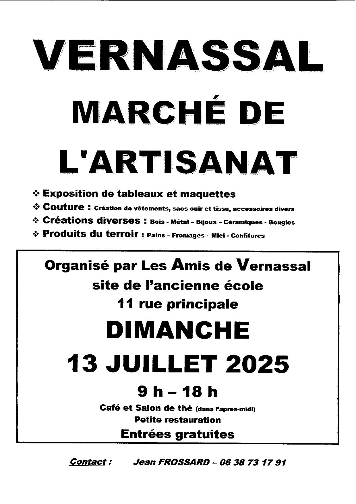 Marché de l'artisanat_Vernassal