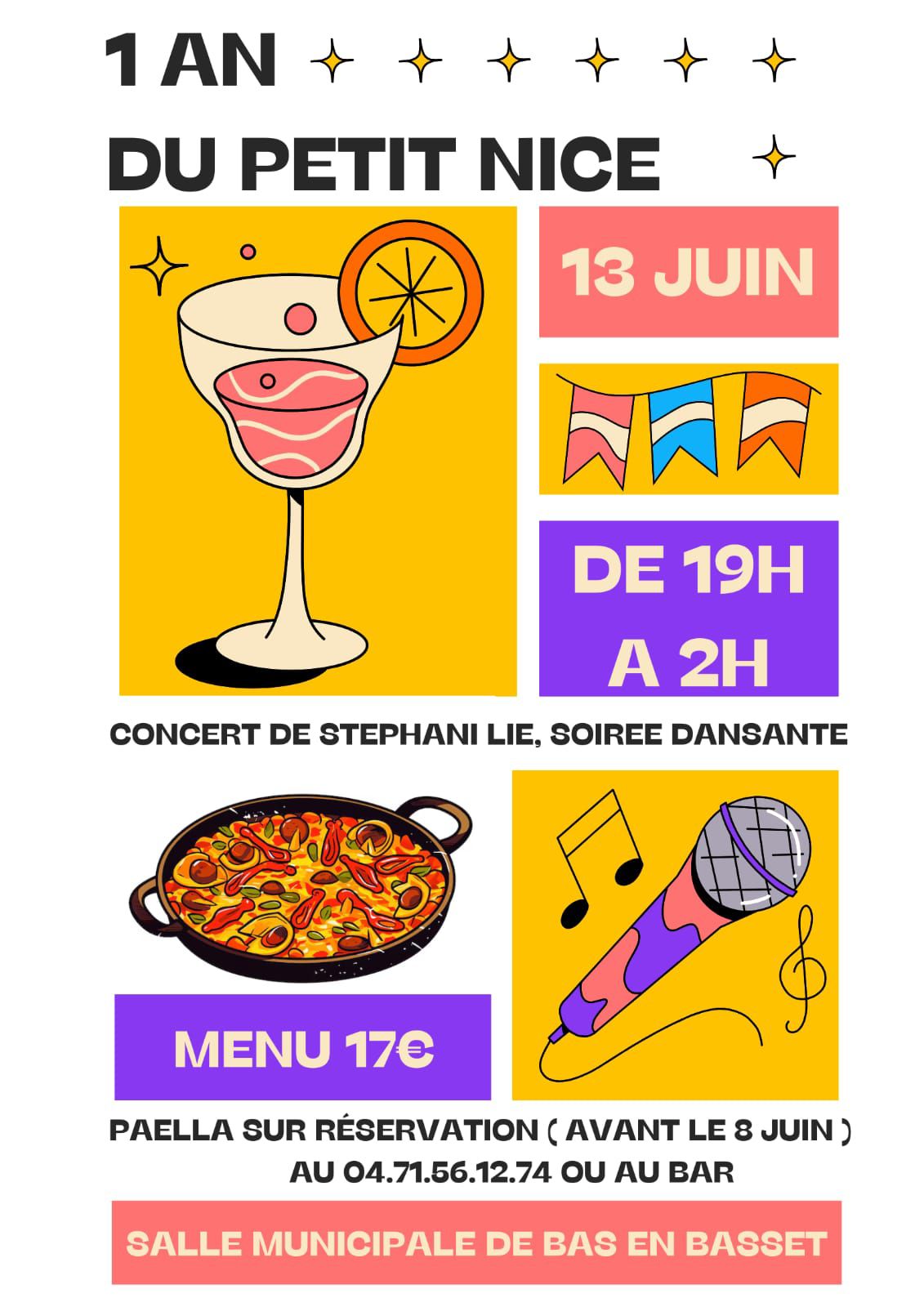 Soirée dansante pour les 1 an du bar "le petit nice"_Bas-en-Basset Soirée dansante pour les 1 an du bar "le petit nice"_Bas-en-Basset
