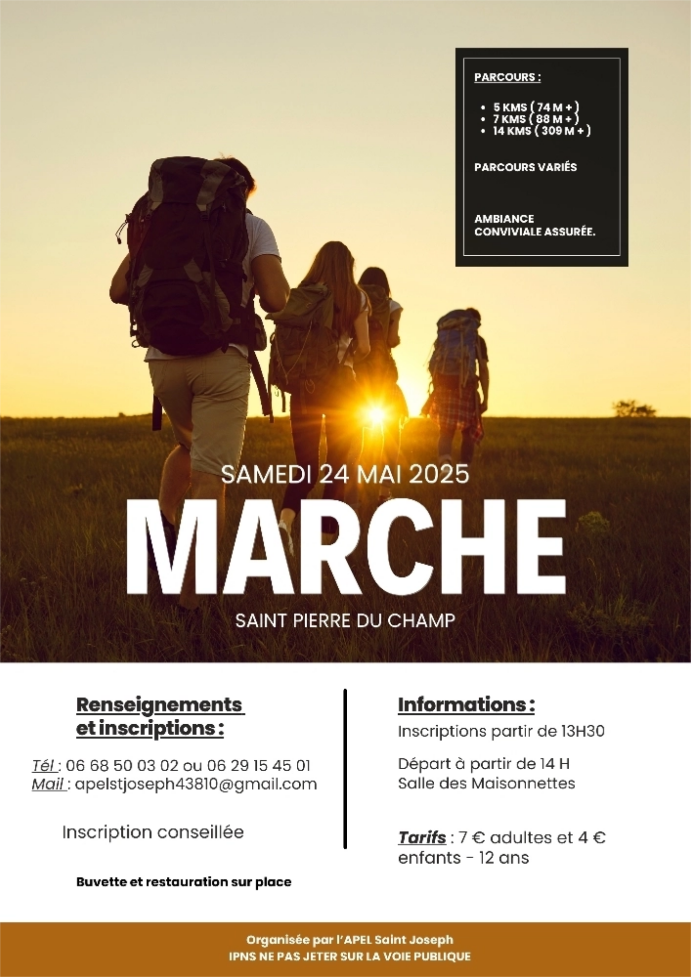 EVE_Marche avec l'APEL Saint Joseph_Saint-Pierre-du-Champ EVE_Marche avec l'APEL Saint Joseph_Saint-Pierre-du-Champ