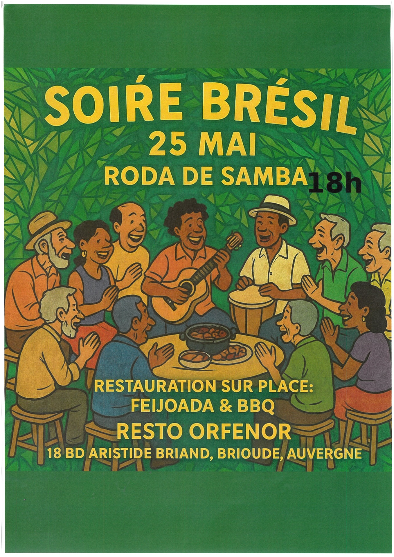 Soirée Brésil : roda de samba_Brioude