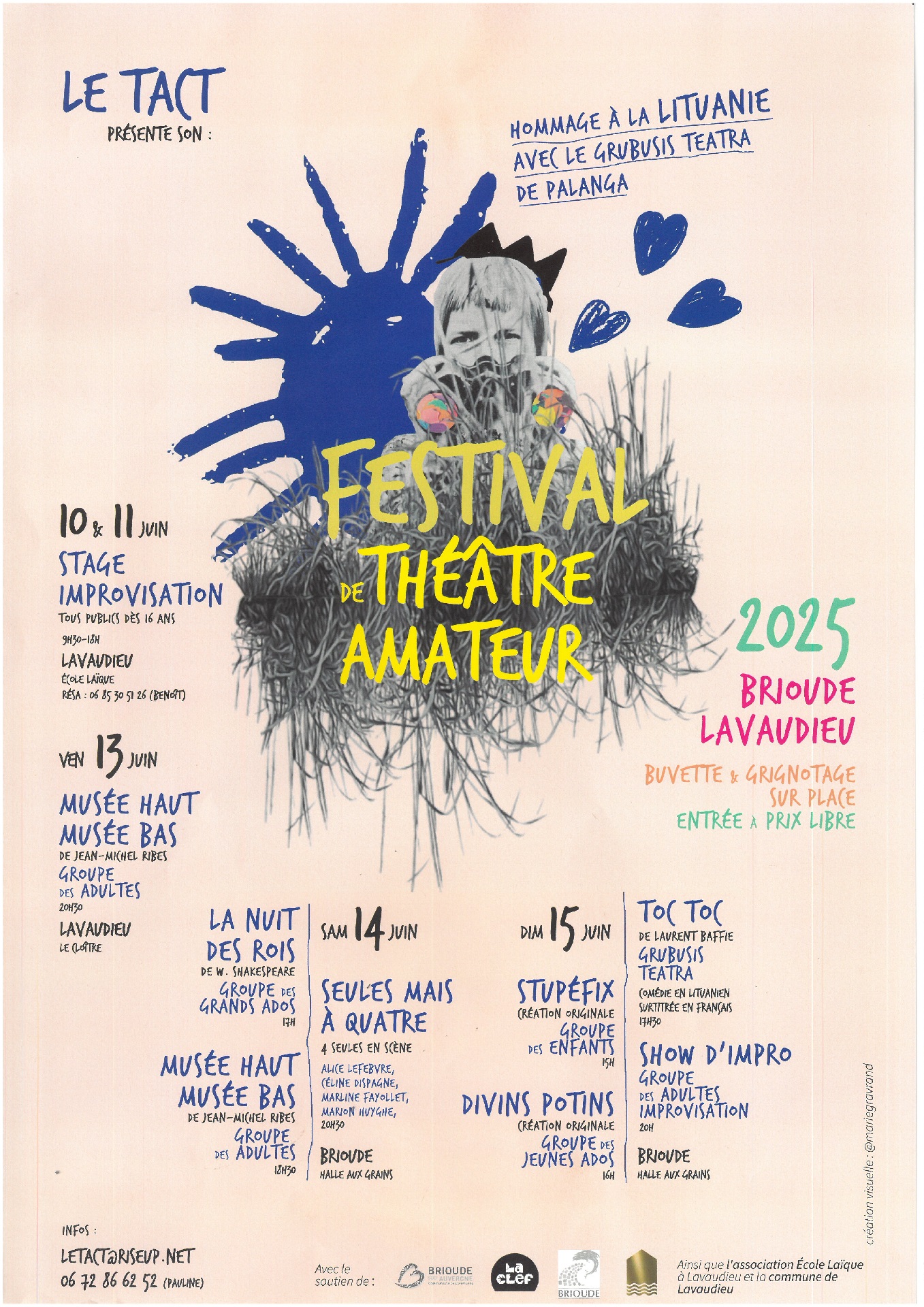 Festival de Théâtre Amateur : stage d'improvisation_Lavaudieu