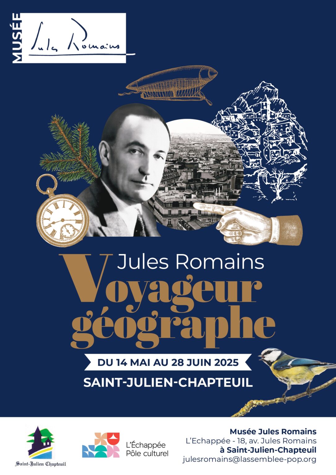 Expo "Jules Romains - voyageur scénographe"_Saint-Julien-Chapteuil