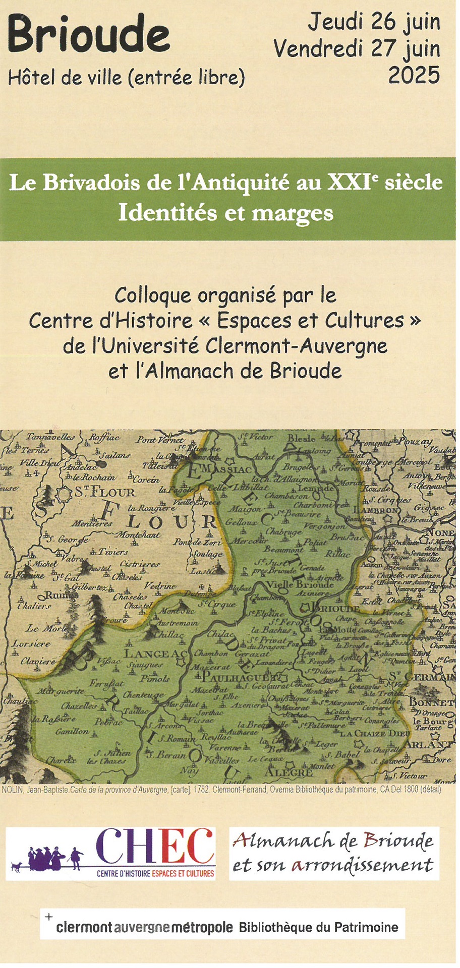 Le Brivadois de l'Antiquité au XXIe siècle (colloque)_Brioude
