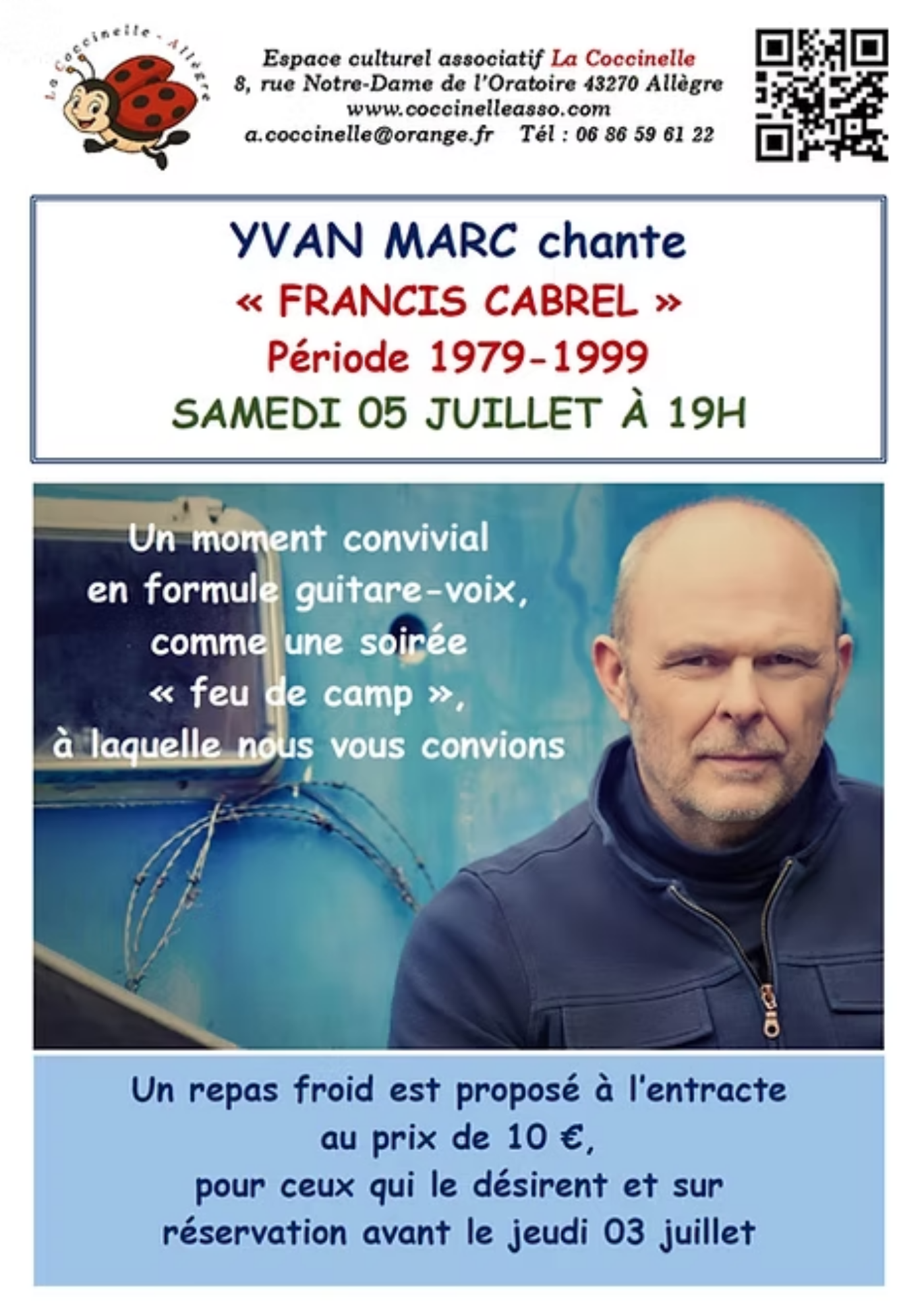 EVE_Yvan Marc chante Francis Cabrel (période 1979 - 1999)_Allègre