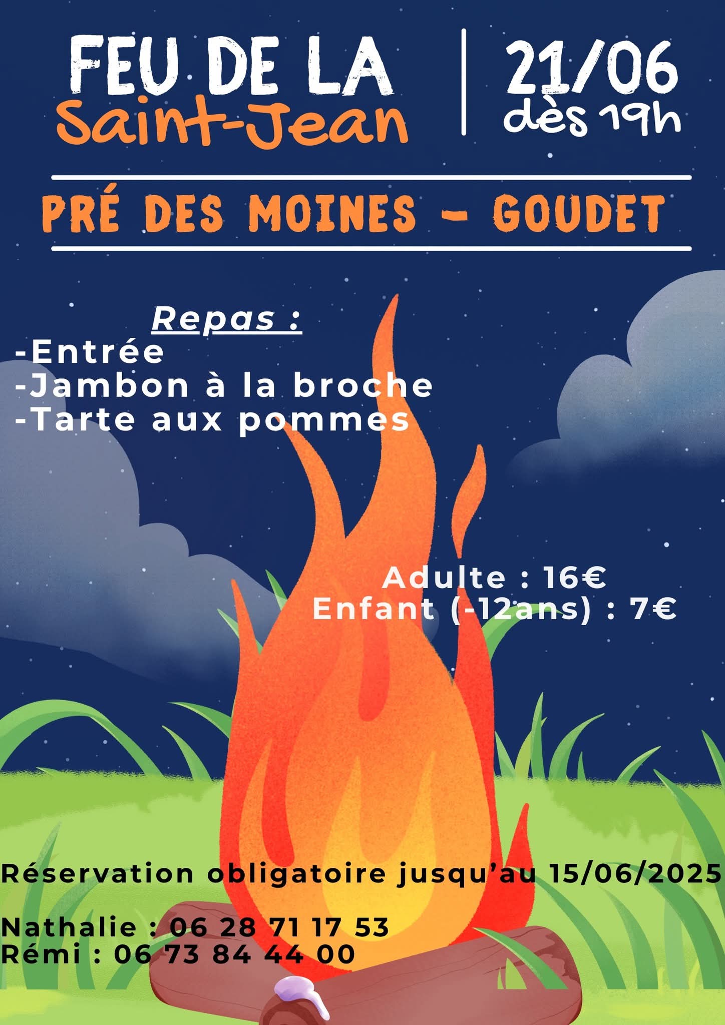 Soirée feu de la St Jean_Goudet