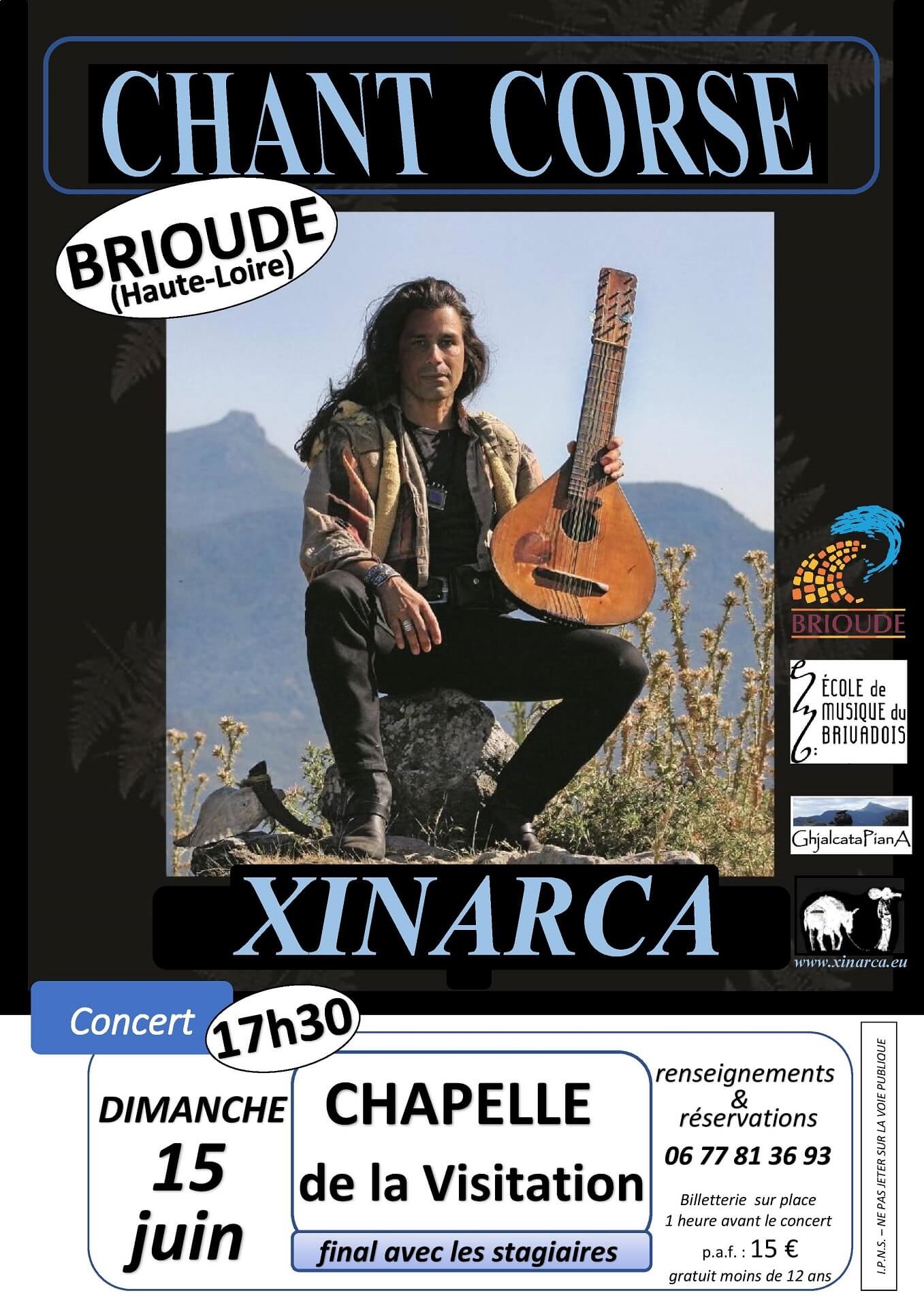 Concert de Xinarca, chant et cistre corses_Brioude