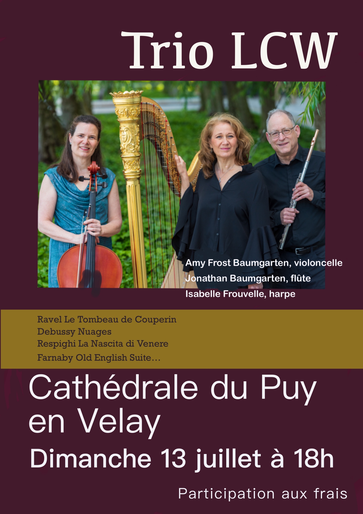 Concert du Trio Le Cellier Washington_Le Puy-en-Velay