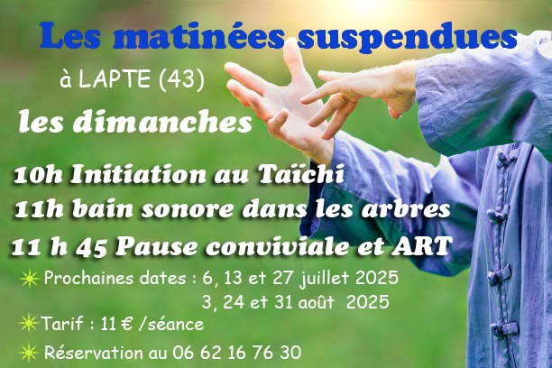 Dimanche Taichi & bain sonore à la Roche aux Fées : les matinées suspendues_Lapte