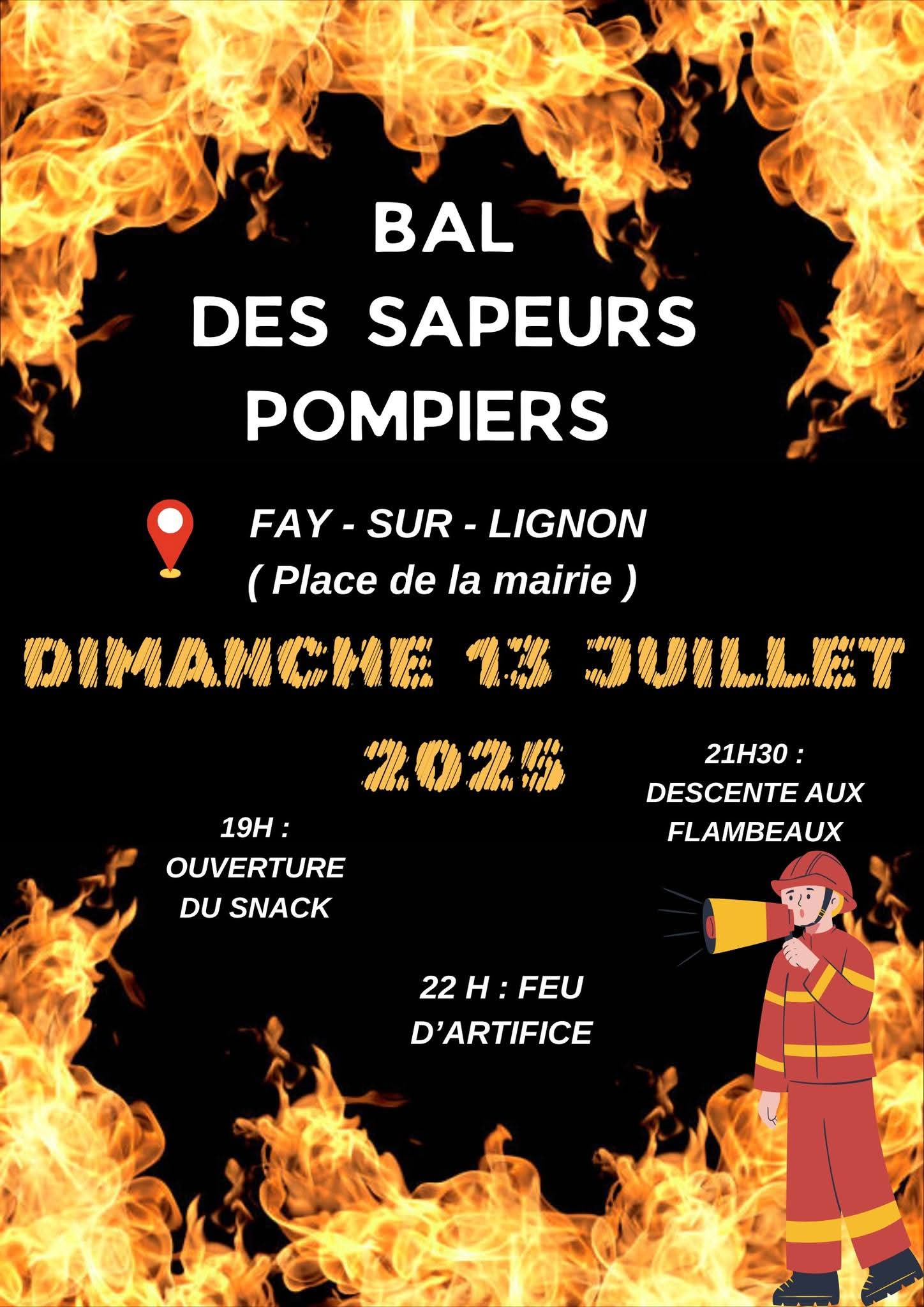 Bal des Pompiers & feu d'artifice_Fay-sur-Lignon
