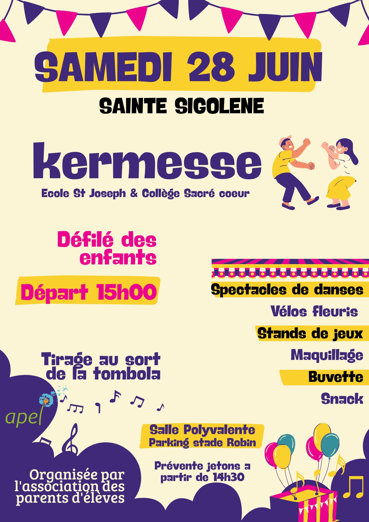 Kermesse de l'école Saint-Joseph et du collège Sacré-Coeur_Sainte-Sigolène