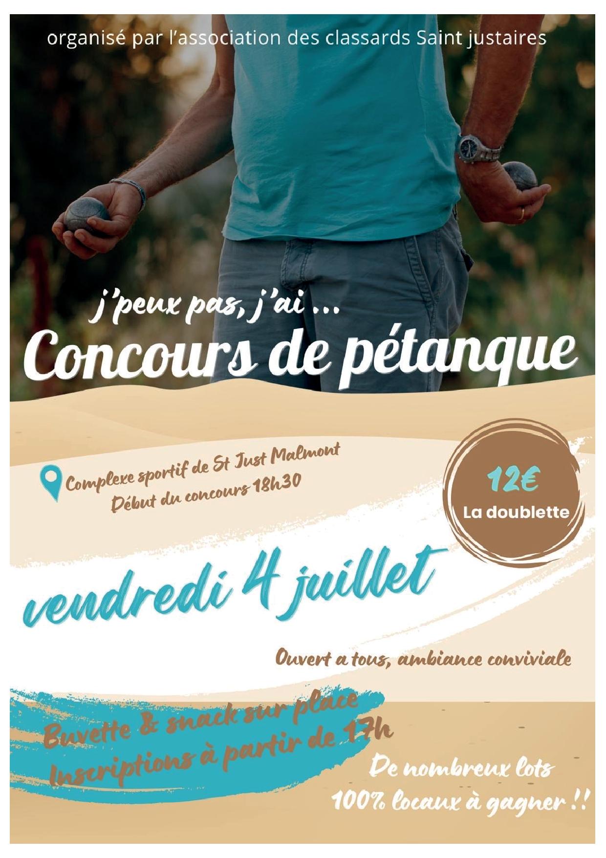 Concours de pétanque_Saint-Just-Malmont