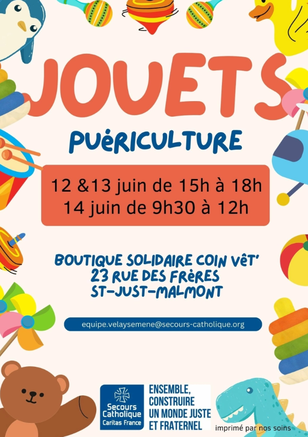 Vente jouets et puériculture_Saint-Just-Malmont