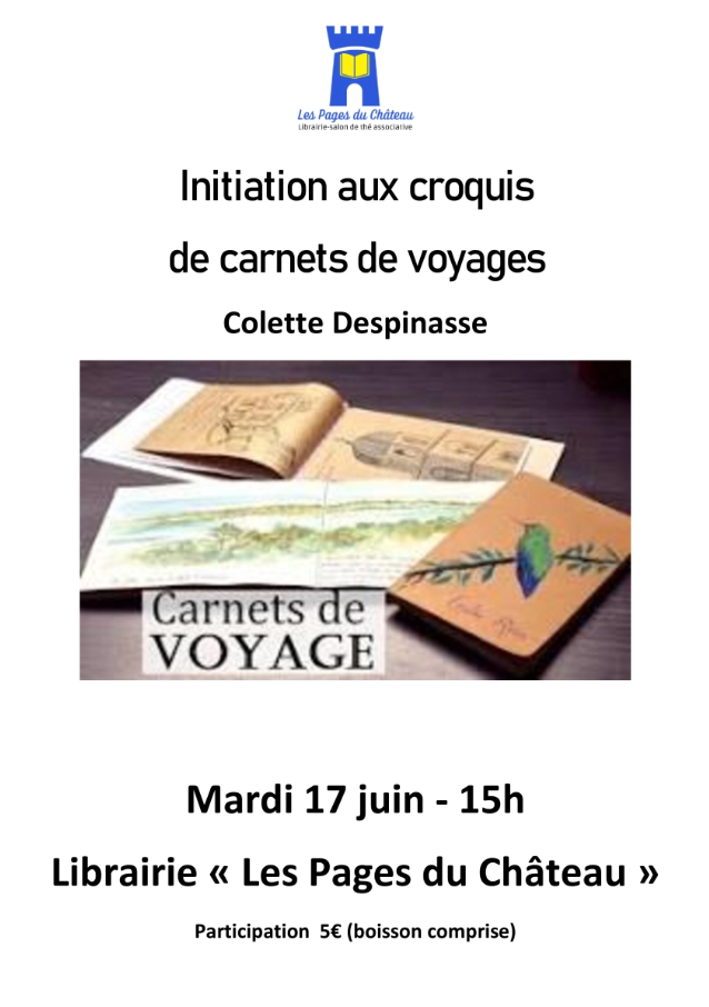 Atelier - Initiation au croquis de carnet de voyage_Aurec-sur-Loire Atelier - Initiation au croquis de carnet de voyage_Aurec-sur-Loire