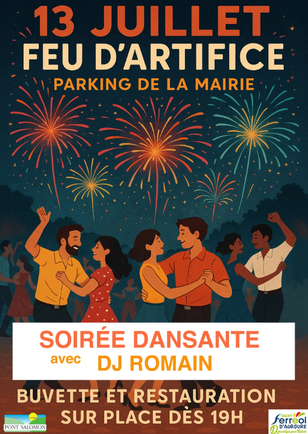 Feu d'artifice du 13 juillet_Saint-Ferréol-d'Auroure