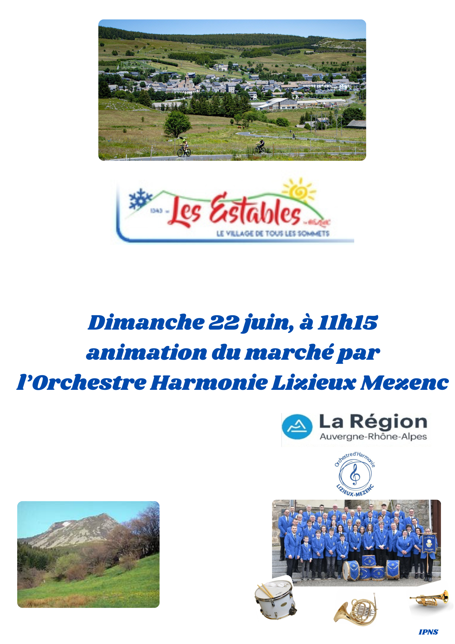 Animation musicale au marché_Les Estables