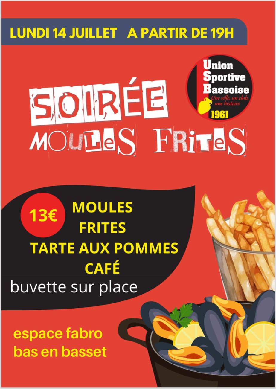 Soirée moules frites_Bas-en-Basset