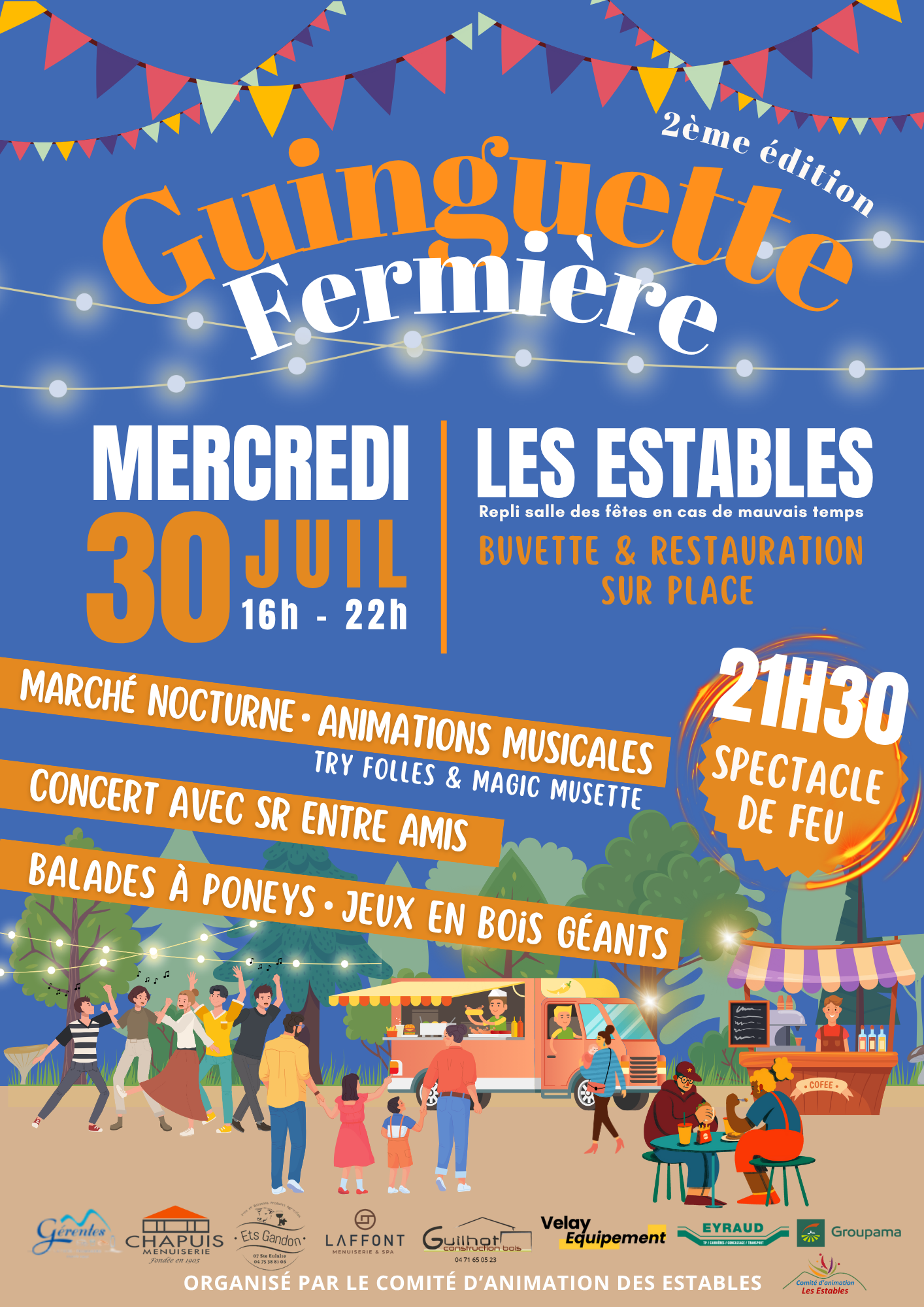 Guinguette Fermière - marché nocturne_Les Estables