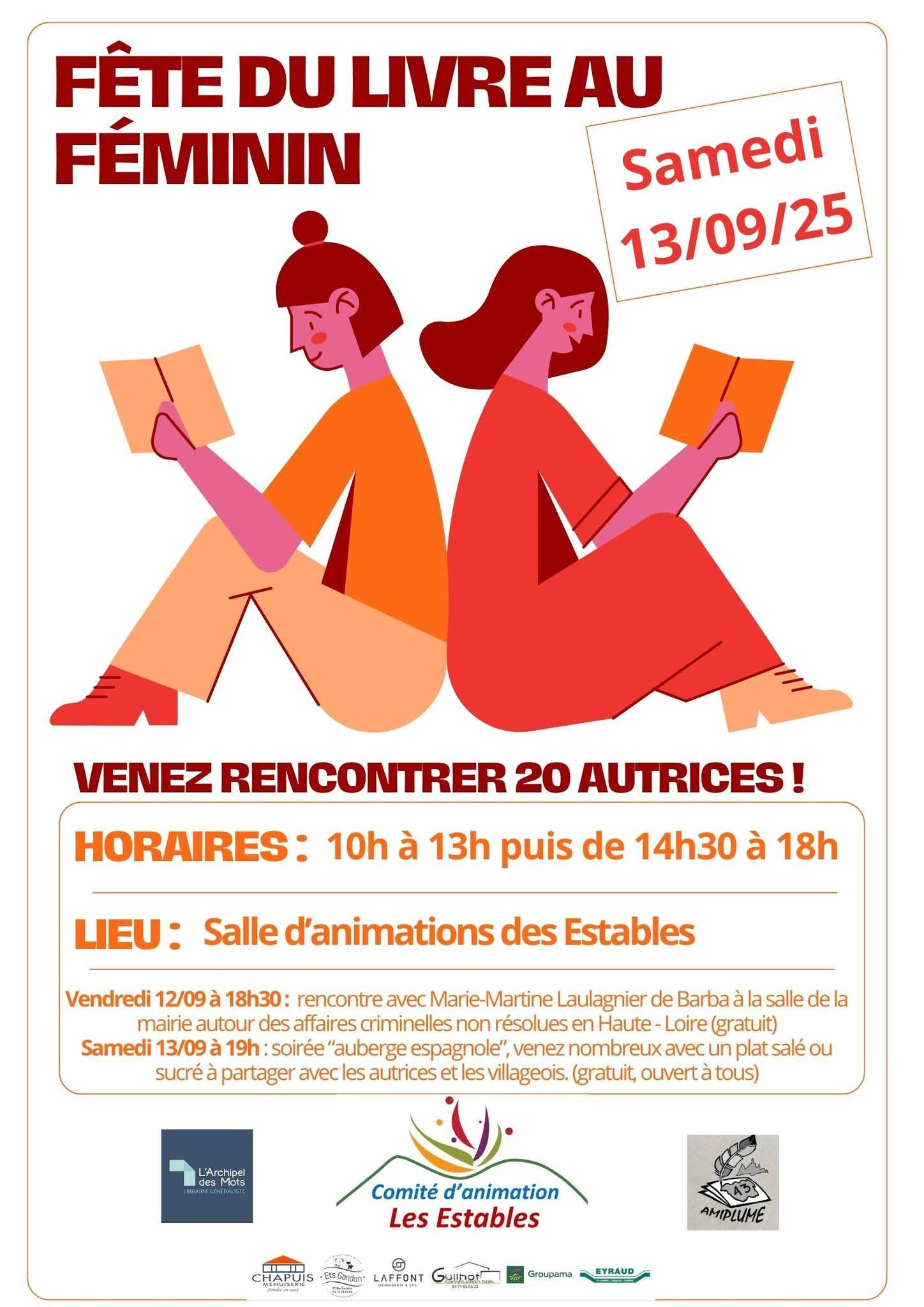 Fête du livre au féminin_Les Estables Fête du livre au féminin_Les Estables