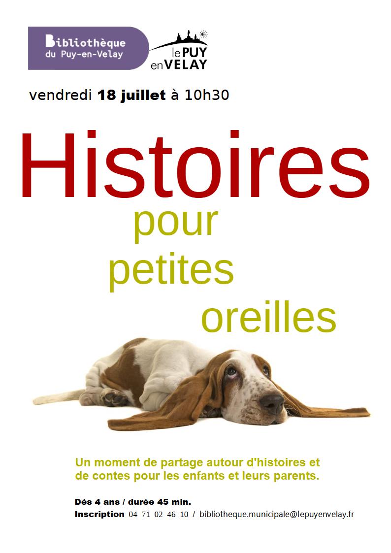 Bibliothèque du Puy : Histoires pour petites oreilles_Le Puy-en-Velay