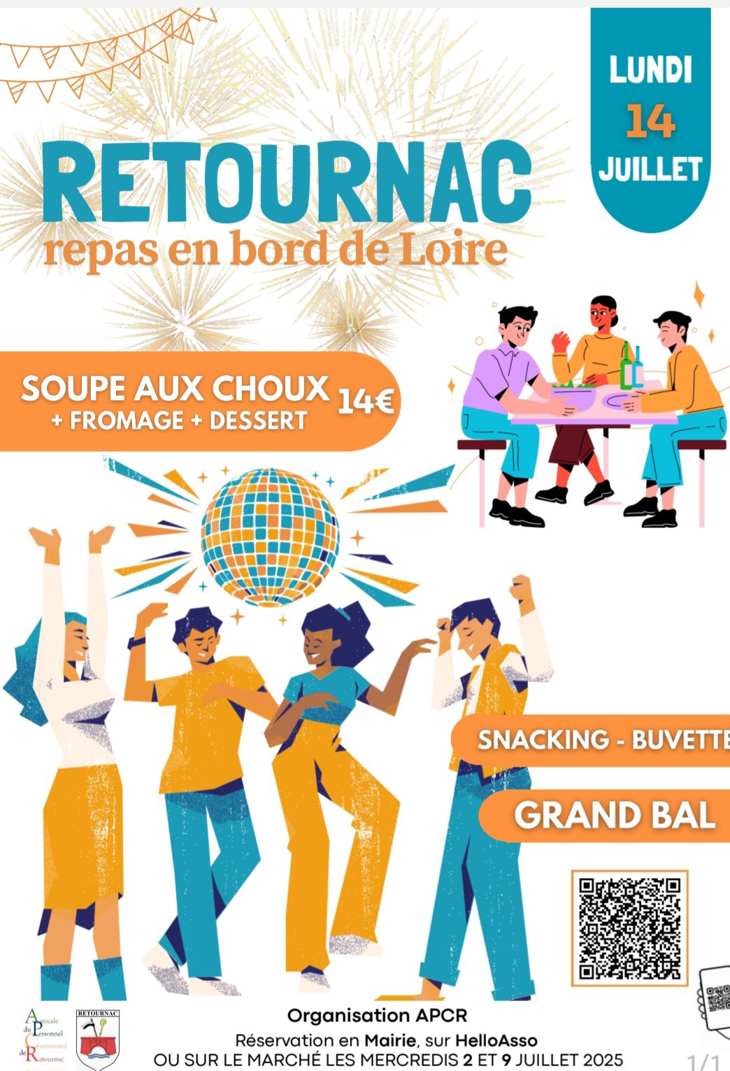Repas en bords de Loire et Grand Bal_Retournac